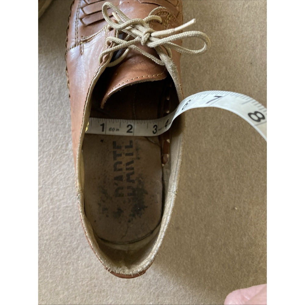 D'arte Huarache Artisanal Hand Made Leather Shoe Sz 11 Lofer Authentic Sandals - Picture 14 of 14